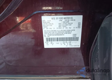 2024 Ford Edge Titanium из США, поврежденный, VIN 2FMPK4K98RBA86810